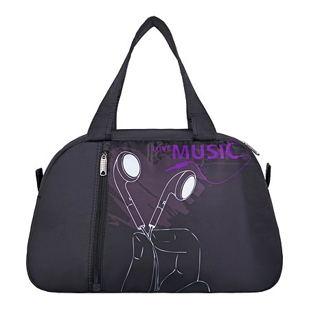 Спортивная сумка ACROSS FM-19 Music цвет черный 26х41х16 см