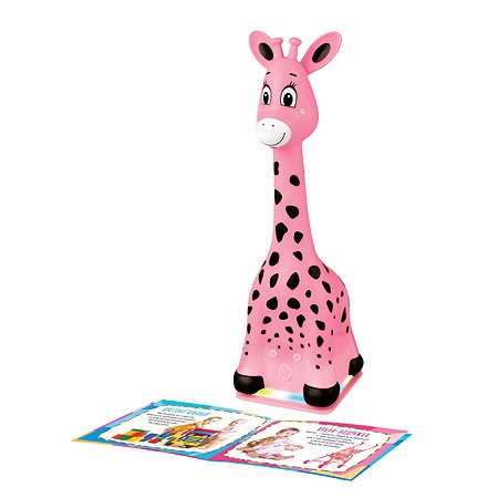 Интерактивная игрушка BertToys Жирафик Бонни розовый - фото 2