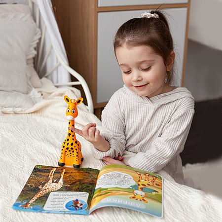 Интерактивная игрушка BertToys Жирафик Бонни оранжевый - фото 15