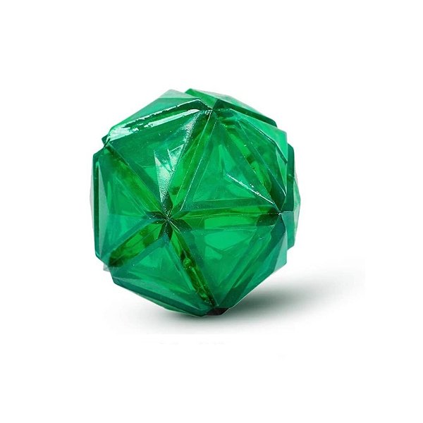Игрушка для собак ZDK светящийся мяч Алмаз зеленый с пищалкой ZooWell