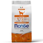 Корм сухой для кошек MONGE Monoprotein 1.5кг с уткой для стерилизованных