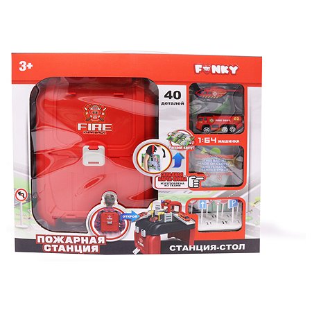 Набор игровой Funky Toys Пожарная станция Красный FT0002138 - фото 2
