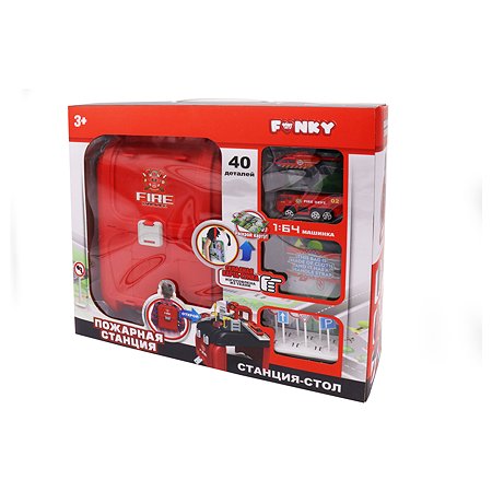 Набор игровой Funky Toys Пожарная станция Красный FT0002138 - фото 3