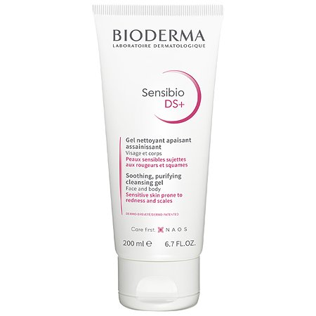 Гель Bioderma Sensibio DS+ очищающий для кожи лица с покраснениями и шелушениями 200 мл