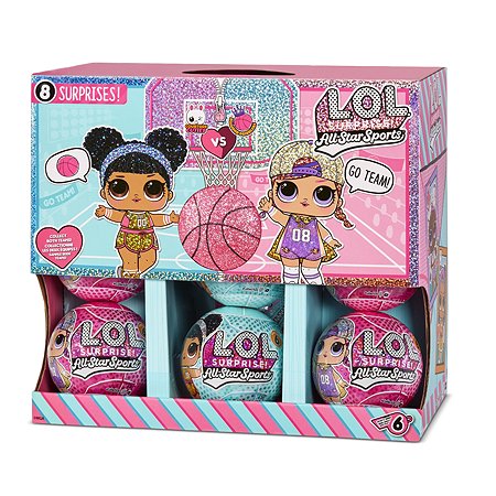 Кукла L.O.L. Surprise! All Star Sports PDQ-Basket в непрозрачной упаковке (Сюрприз) - фото 12