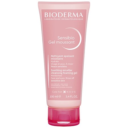 Гель Bioderma Sensibio очищающий для умывания для нормальной и чувствительной кожи лица 100 мл - фото 1