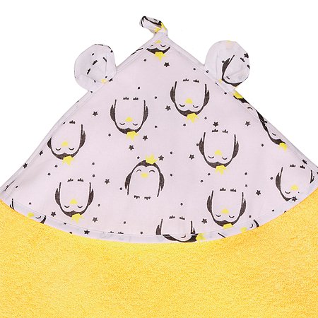 Полотенце Amarobaby Cute Love Пингвины Желтый - фото 5