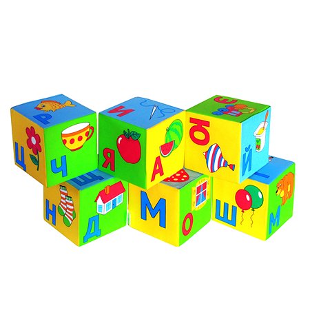 Мягкие кубики BABY CO.LTD Забавная азбука - фото 3
