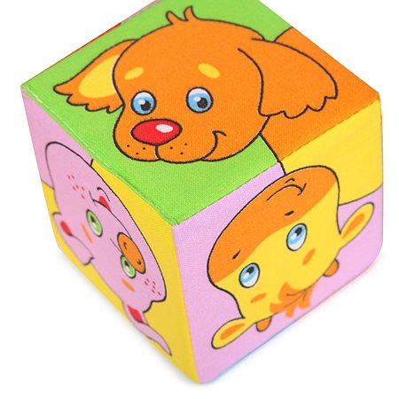 Мягкие кубики BABY CO.LTD Домашние животные - фото 3