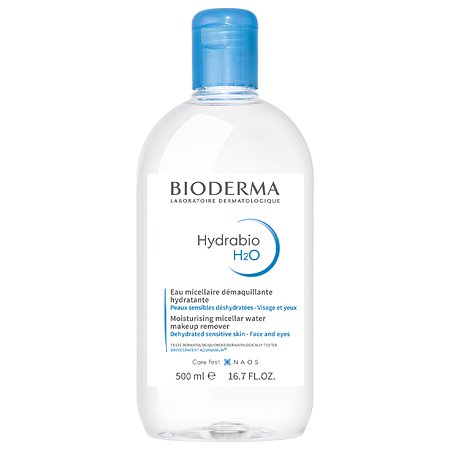 Мицеллярная вода H2O Bioderma Hydrabio очищающая для обезвоженной кожи лица 500 мл