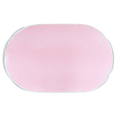 Наматрасник Пелигрин для детской кровати непромокаемый махровый круглый и овальный 2 шт розовый - фото 6