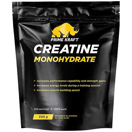 Креатин Prime Kraft Creatine Monohydrate натуральный 500г - фото 1