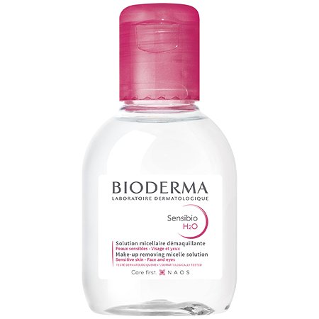 Мицеллярная вода H2O Bioderma Sensibio для очищения нормальной и чувствительной кожи лица 100 мл - фото 1