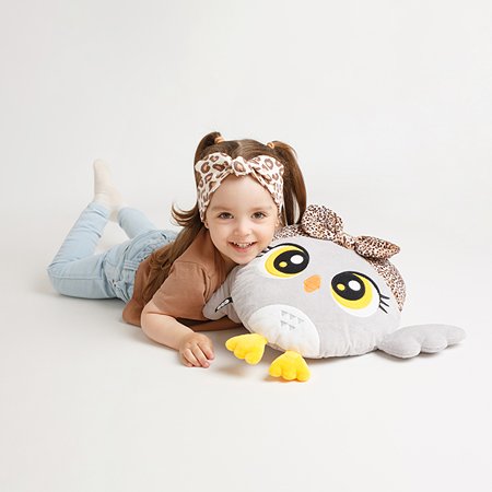 Мягкая игрушка-подушка Мякиши Сова Пандора для девочек подарок детям для сна - фото 7