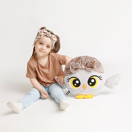 Мягкая игрушка-подушка Мякиши Сова Пандора для девочек подарок детям для сна - фото 9