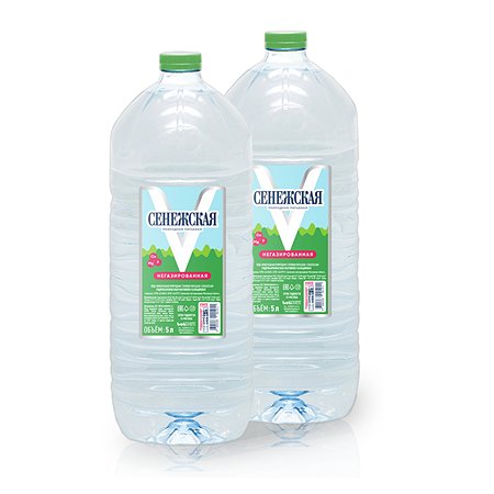 Вода питьевая Сенежская 5 л негазированная (2 шт в упаковке)