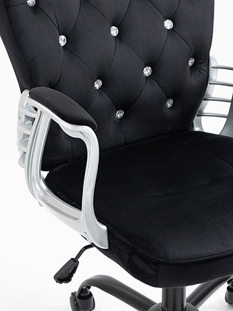 Детское компьютерное кресло SOKOLTEC велюр со стразами - фото 6