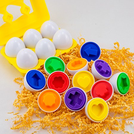 Развивающая игрушка Сортер Quanle toys Найди Яйцо Половинка к половинке