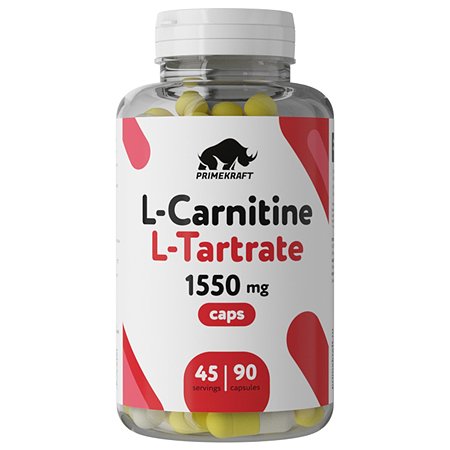 L-Карнитин Prime Kraft L-Carnitine L-Tartrate 90капсул