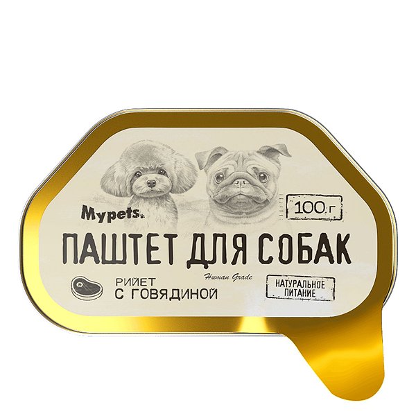 Корм для собак Mypets 100г с говядиной