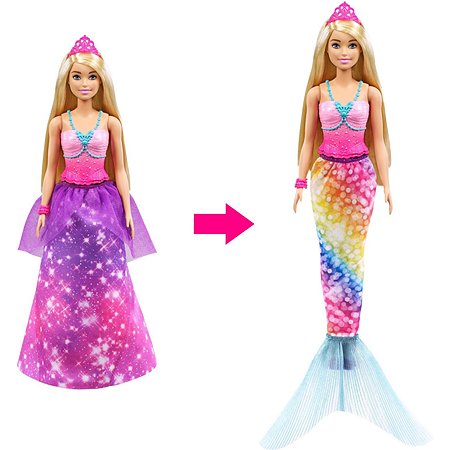 Кукла Barbie Дримтопия 2в1 Принцесса GTF92 - фото 3