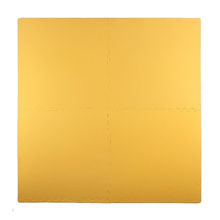 Мягкий пол коврик-пазл Eco cover развивающий желтый 60х60 -  фото 1