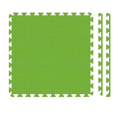 Мягкий пол коврик-пазл Eco cover развивающий зеленый 60х60