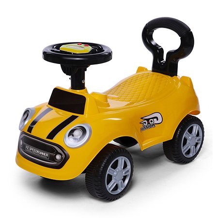 Каталка BabyCare Speedrunner музыкальный руль желтый - фото 1