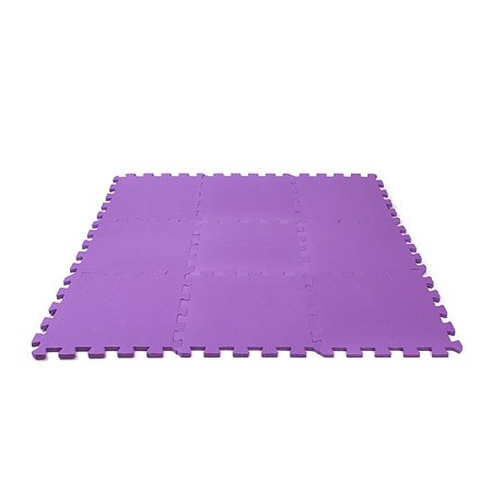 Мягкий пол коврик-пазл Eco cover развивающий фиолетовый 33х33 - фото 2