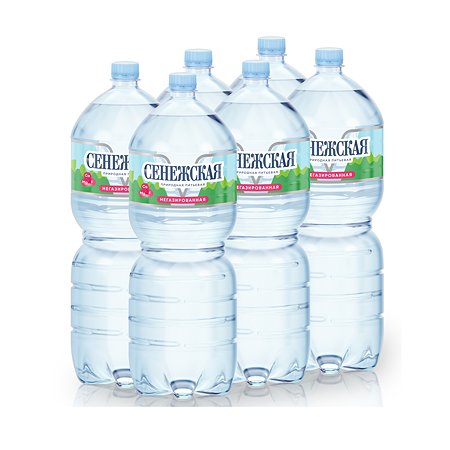 Вода питьевая Сенежская 3 л негазированная (6 шт в упаковке)