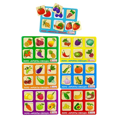 Лото Фрукты-Овощи Alatoys Монтессори развивающая деревянная игрушка для детей - фото 16