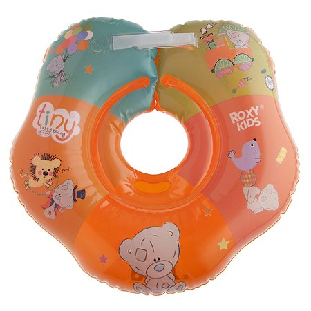 Круг на шею ROXY-KIDS Kids для купания малышей надувной Teddy Circus