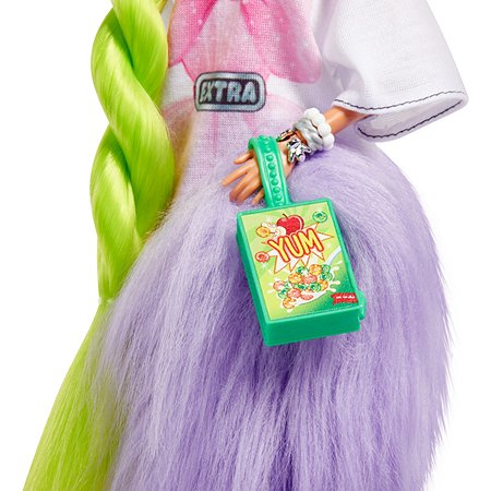 Кукла Barbie Экстра с зелеными неоновыми волосами HDJ44 - фото 8
