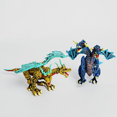 Фигурки BATTLETIME два боевых двуглавых дракона для детей развивающие коллекционные