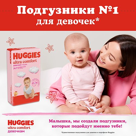 Подгузники для девочек Huggies Ultra Comfort 4 8-14кг 66шт - фото 6