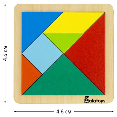 Танграм головоломка Alatoys 20 карточек 40 заданий - фото 17