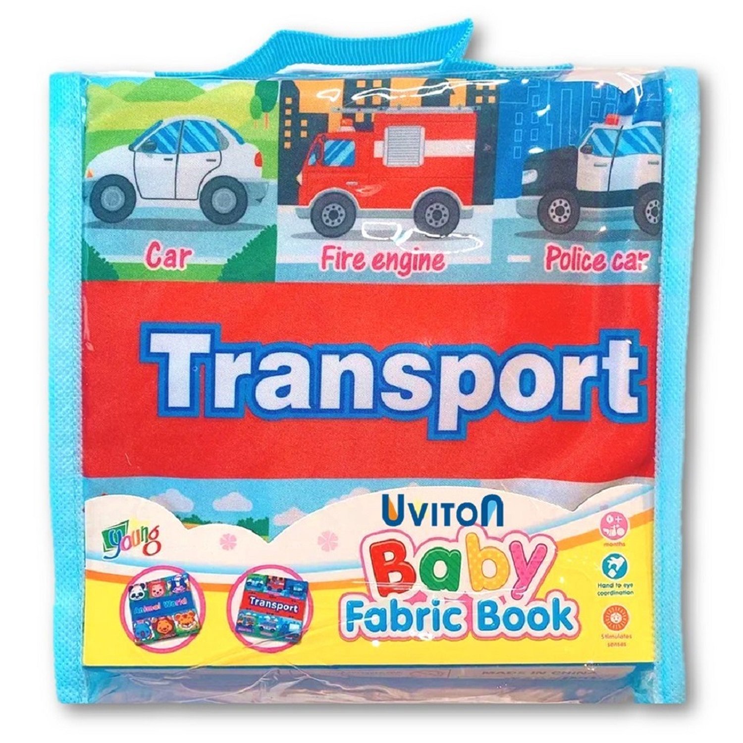 Книжка Uviton развивающая с шуршащими страничками Puzzle транспорт - фото 12