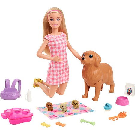 Набор игровой Barbie Новорожденные щенки HCK75 - фото 1