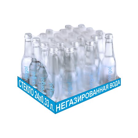Вода питьевая Vorgol негазированная артезианская в стекле 24 шт. по 0.33 л.