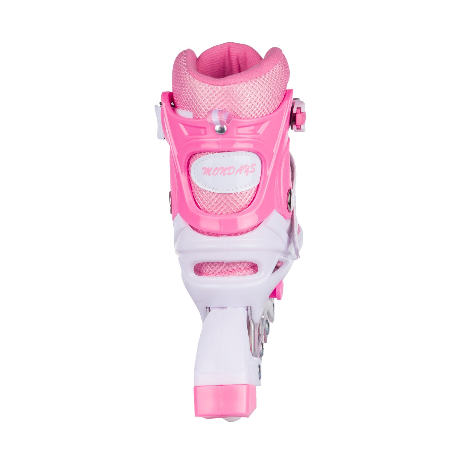 Роликовые коньки BABY STYLE розовые раздвижные размер с 32 по 35M светящиеся колеса - фото 5