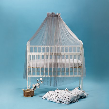 Набор для кроватки BABY STYLE балдахин серый и кронштейн