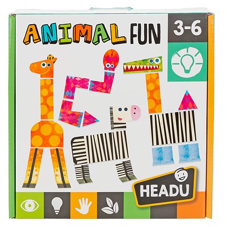 Игра настольная развививающая HEADU Удивительные животные для детей с 3 лет - фото 1